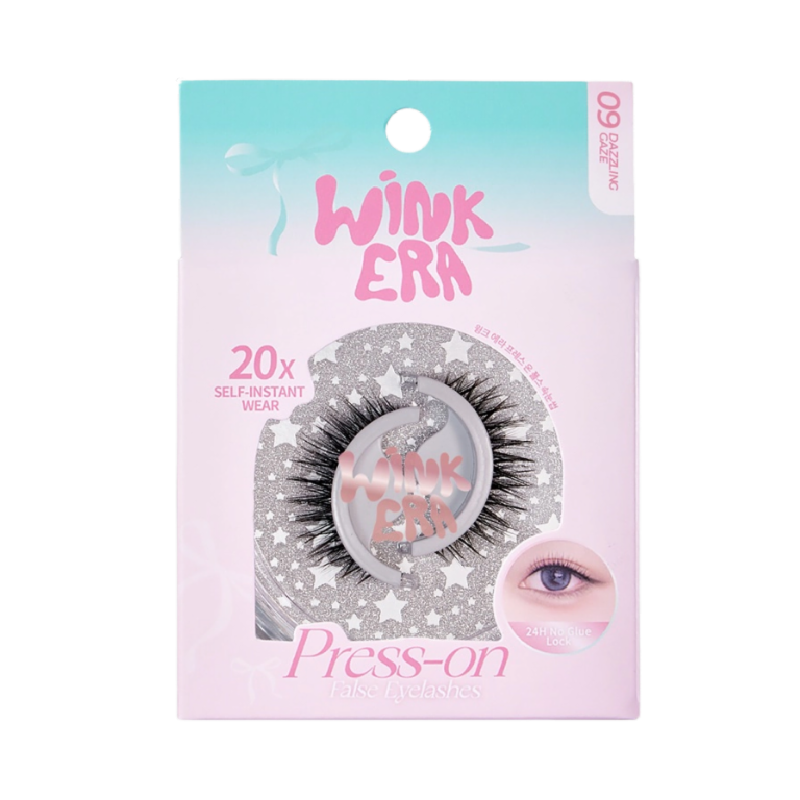 GLAMFIX Wink Era Press On False Eyelashes 09 Dazzling Gaze - 1Pair