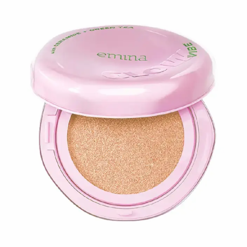 EMINA Glow Vibe 3in1 Skincare Cushion SPF 50 N02 Amber - 13gr