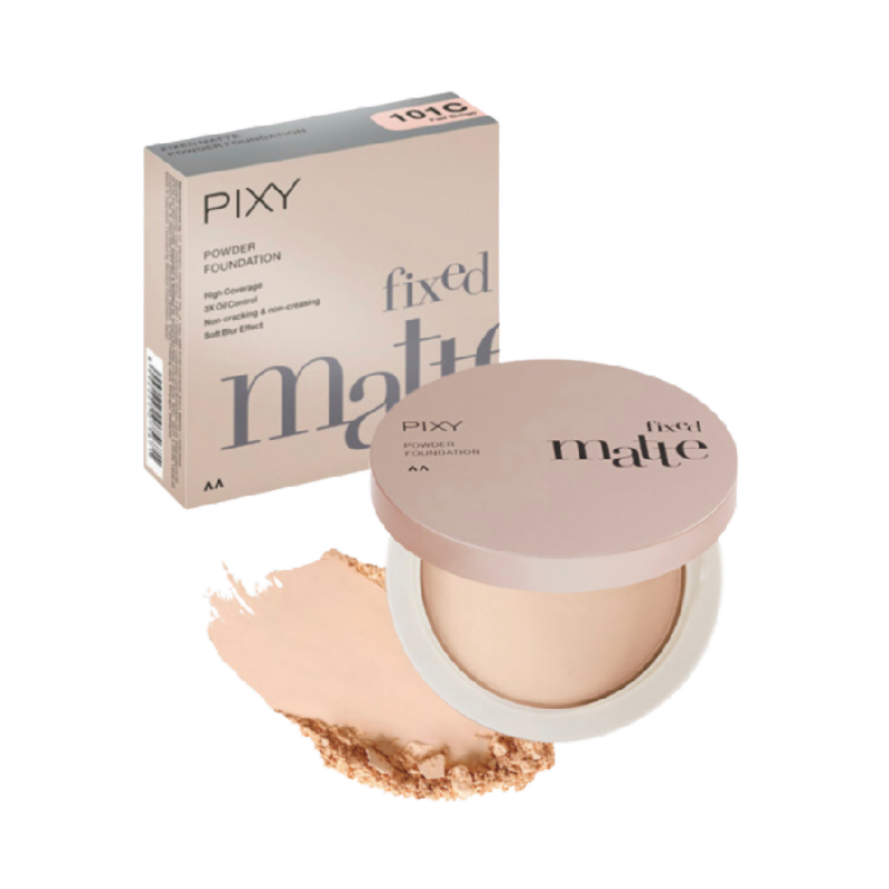 PIXY Fixed Matte Powder Foundation 101C Fair Beige - 5gr