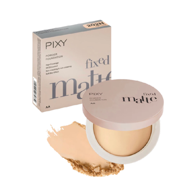PIXY Fixed Matte Powder Foundation 202N Light Ivory - 5gr