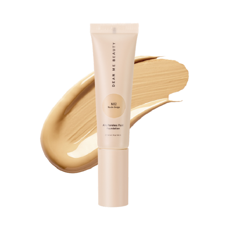 DEAR ME BEAUTY Airy Poreless Fluid Foundation Nude Beige - 30gr
