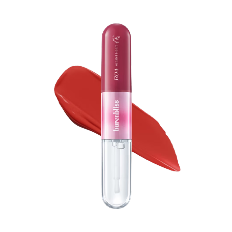BARENBLISS Multiverse Of Me Dual Lip Cream R04 Scarlet Heart - 2.5 + 3.5gr