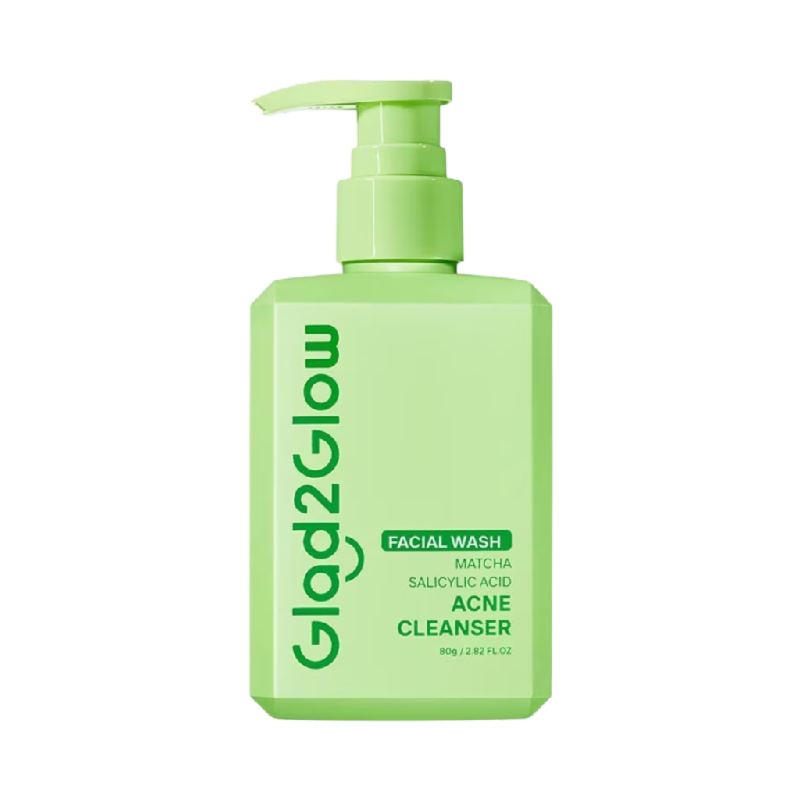 GLAD2GLOW Matcha Salicylic Acne Cleanser - 80ml
