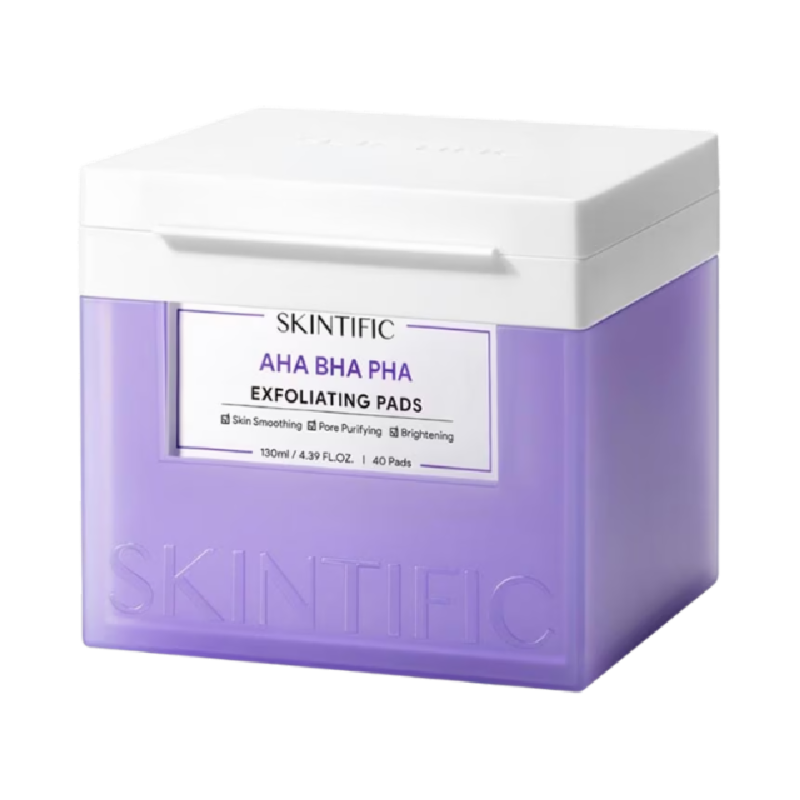 SKINTIFIC AHA BHA PHA Exfoliating Pads - 40 Pads