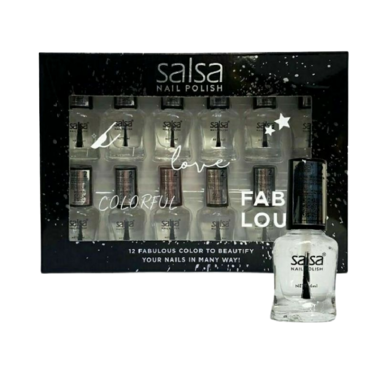 SALSA Nail Polish Set Transparant - 6ml