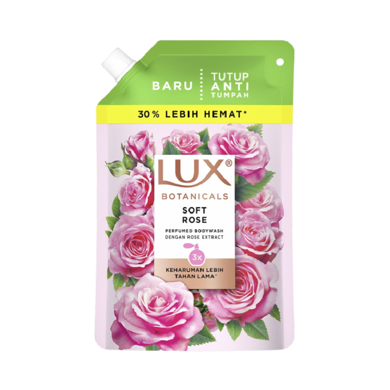 LUX Botanicals Sabun Mandi Cair Soft Rose - 400ml