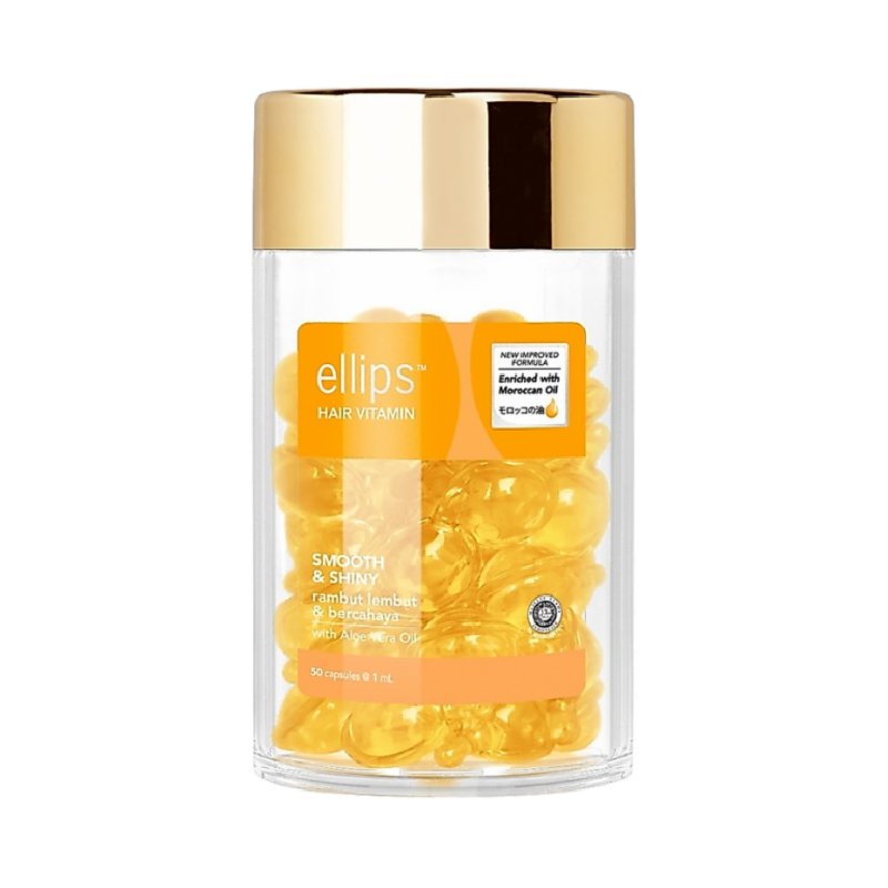 ELLIPS Hair Vitamin Pro Keratin Smooth & Shiny Jar - 50 Kapsul x 1ml