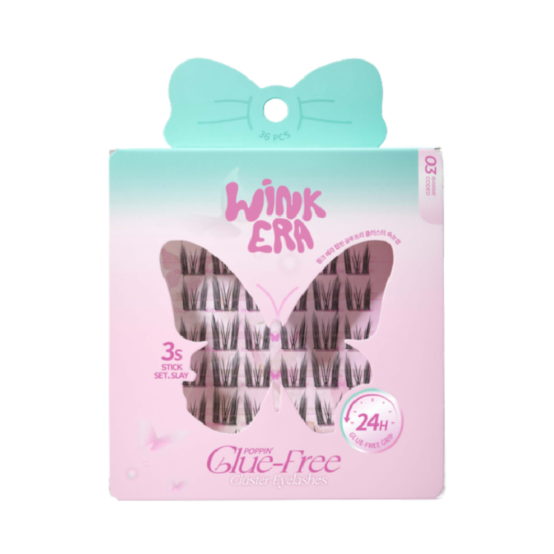 GLAMFIX Wink Era Poppin Glue Free Cluster Eyelashes 03 Barbie Coded - 36Pc/Box