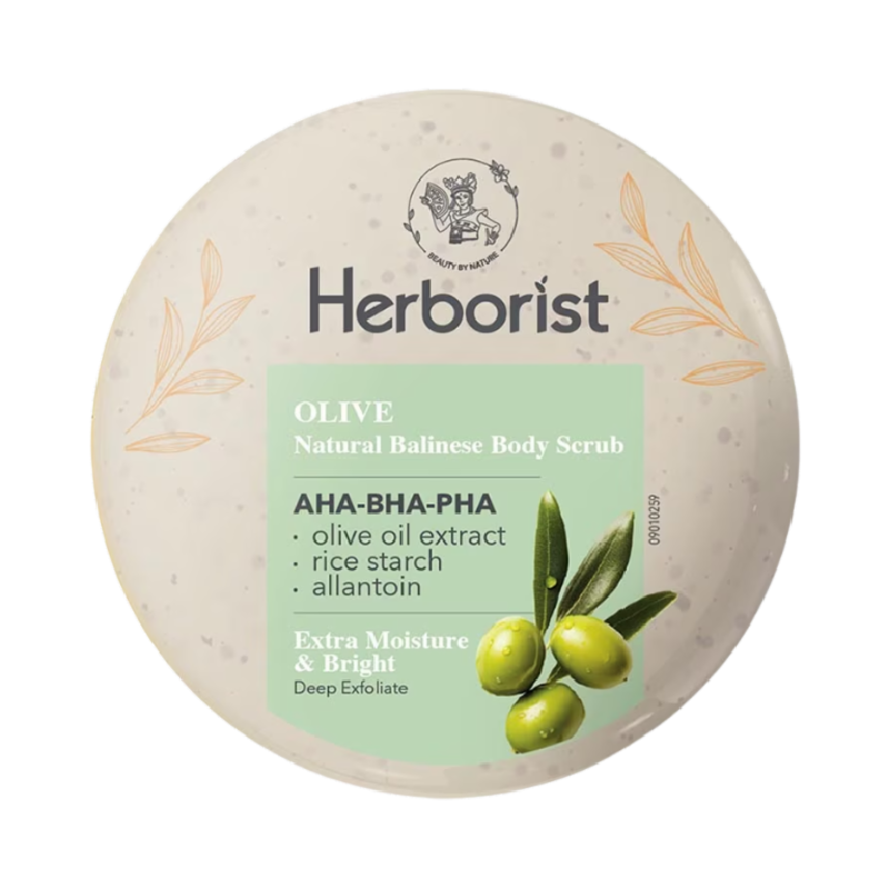 HERBORIST Natural Balinese Body Scrub Olive - 100gr