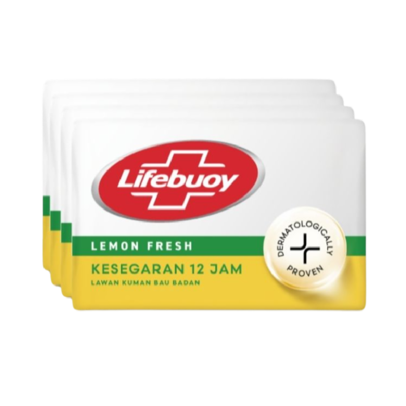LIFEBUOY Sabun Batang Lemon Fresh - 100gr x 4