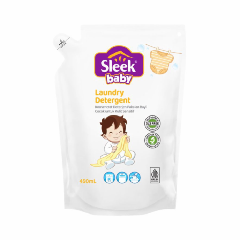 SLEEK Baby Laundry Detergent Pouch - 450ml