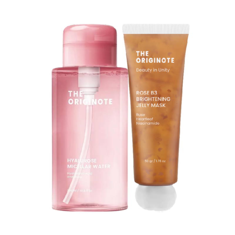 THE ORIGINOTE Bundling Micellar Water Hyalurose + Brightening Jelly Mask - 300 + 50ml