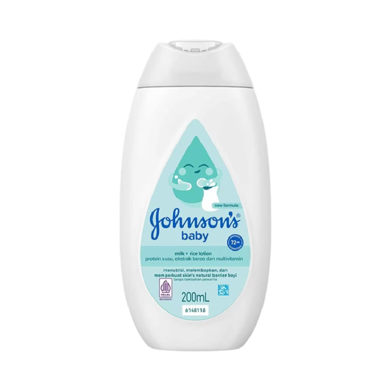 JOHNSON Baby Lotion Milk + Rice - 200ml