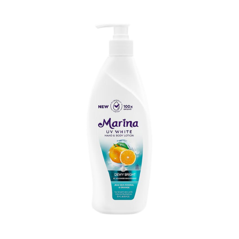 MARINA UV White Body Lotion Dewy Bright Pump - 350ml