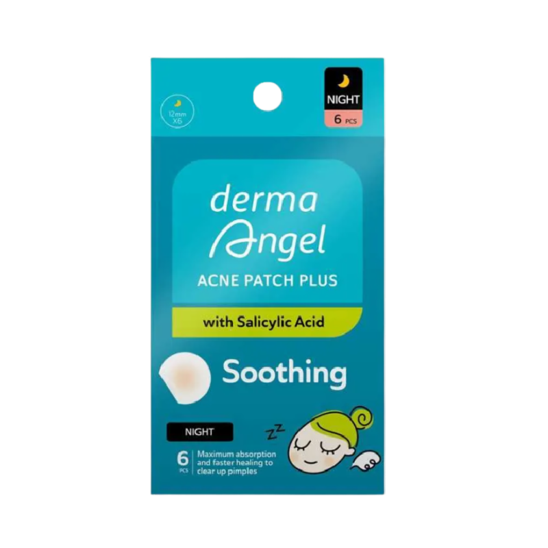 DERMA ANGEL Acne Patch Plus With Salicylic Acid Night - 6pcs