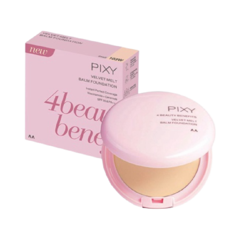 PIXY Velvet Melt Balm Foundation 103W Shell - 8gr