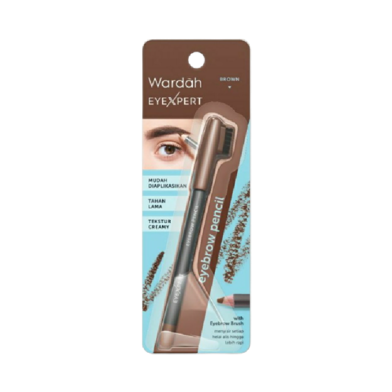 WARDAH EyeXpert Eyebrow Pencil Ash Brown - 1.14gr