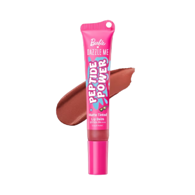DAZZLE ME X Barbie Matte Tinted Lip Balm ON04 Peach Cider - 8gr