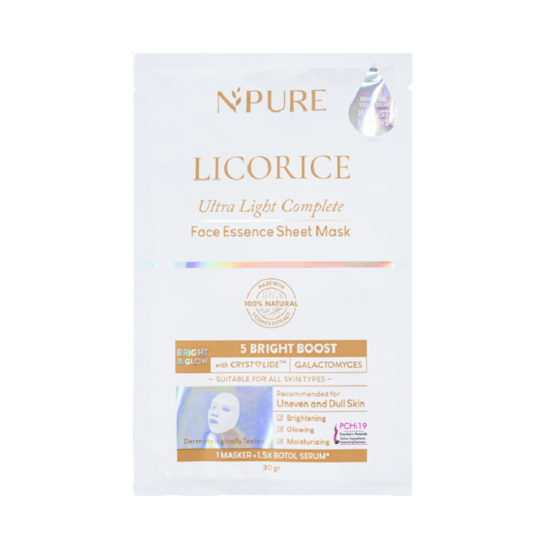 NPURE Licorice Essence Sheet Mask - 30gr