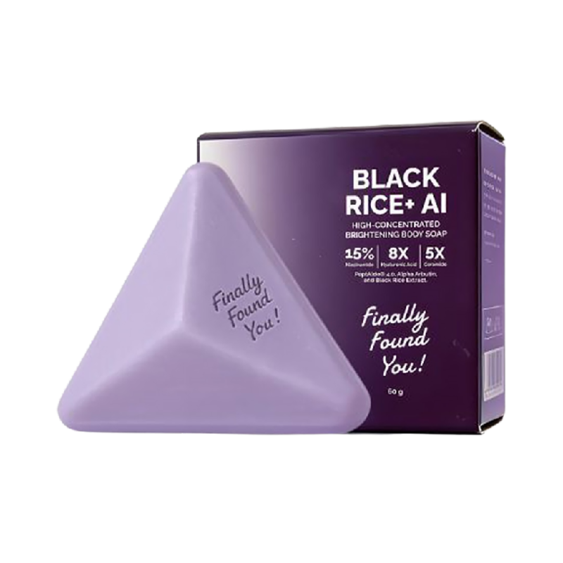 FINALLY FOUND YOU Black Rice + AI Brightening Body Soap - 60gr
