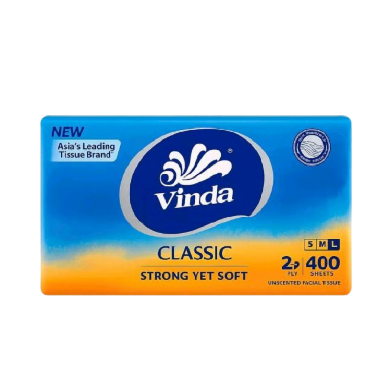 VINDA Classic Facial Tissue - 2 Ply 400 Sheets