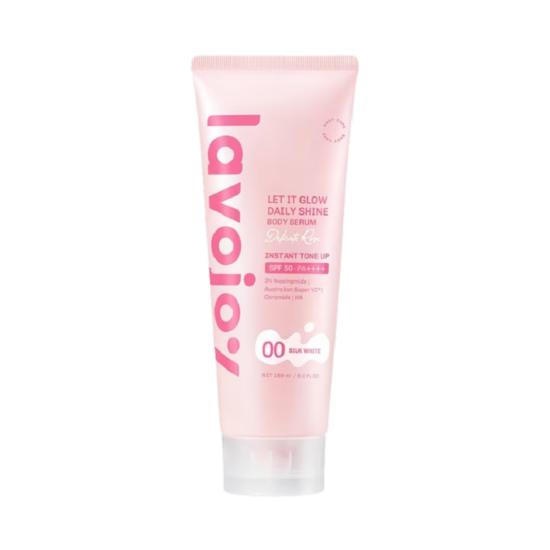 LAVOJOY Let It Glow Daily Shine Body Serum Delicate Rose 00 Silk White - 180ml