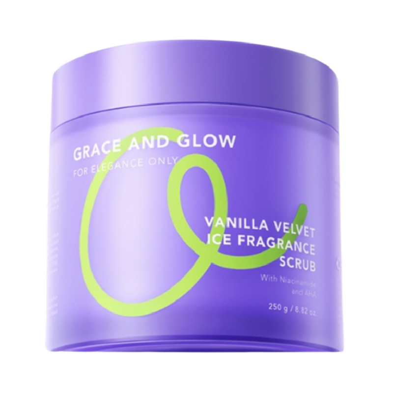 GRACE AND GLOW Vanilla Velvet Ice Fragrance Scrub - 250gr