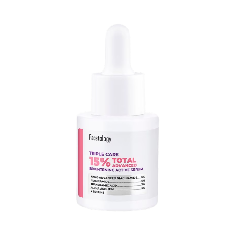 FACETOLOGY Triple Care 15% Total Advanced Brightening Active Serum - 15ml