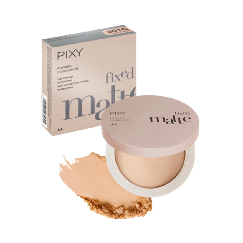 PIXY Fixed Matte Powder Foundation 301C Neutral Vanilla - 5gr