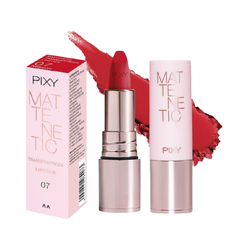 PIXY Matenetic Transferproof Lipstick 07 Rednotic - 3gr