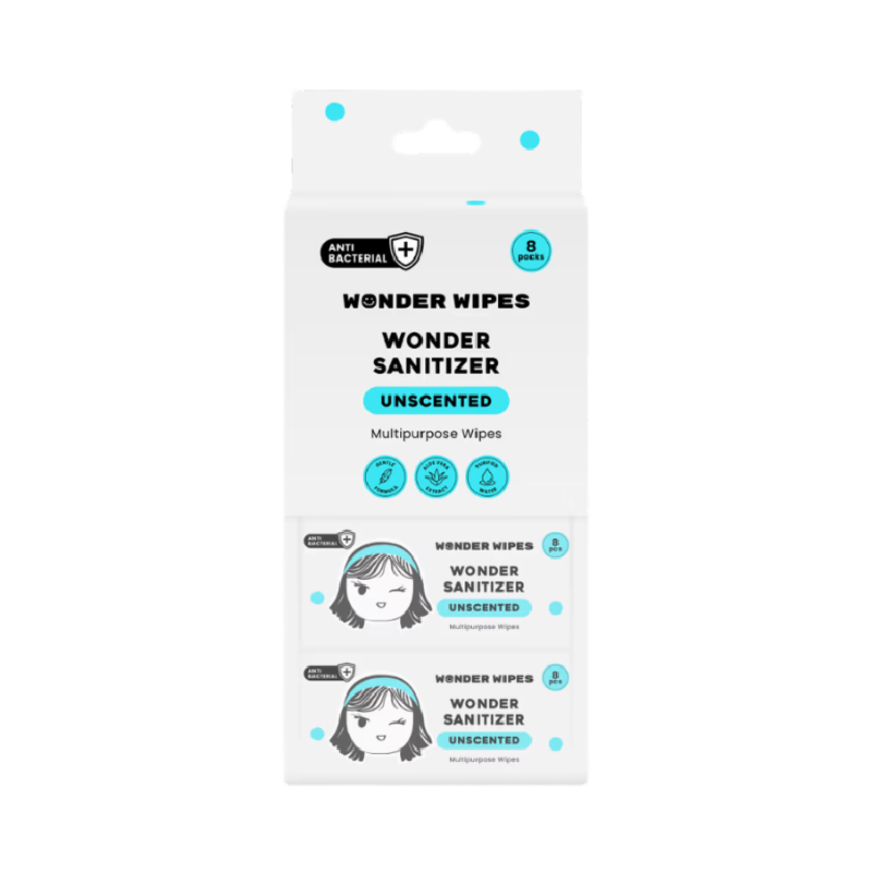 WONDER WIPES Sanitizer Multipurpose Wipes Unscented - Isi 8