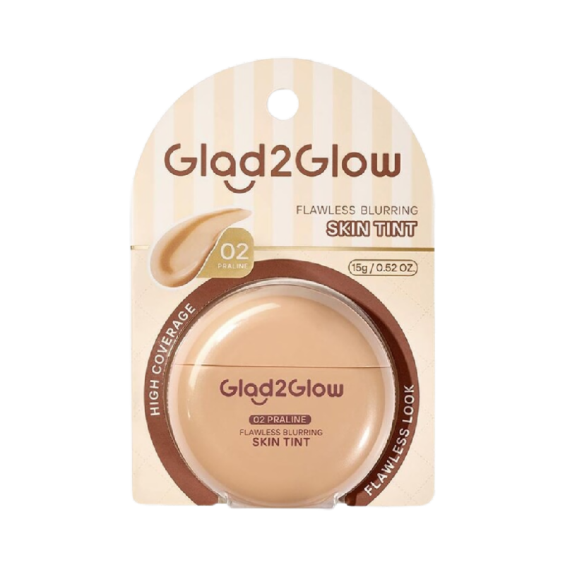 GLAD2GLOW Flawless Blur Skin Tint 02 Praline Mini - 15gr