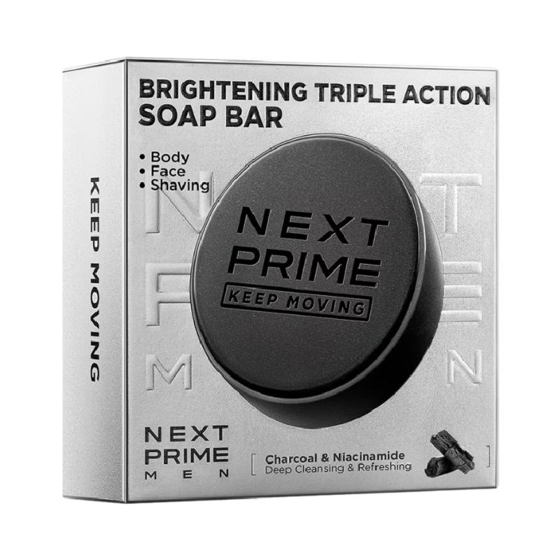 NEXTPRIME Men Brightening Triple Action Soap Bar - 50gr