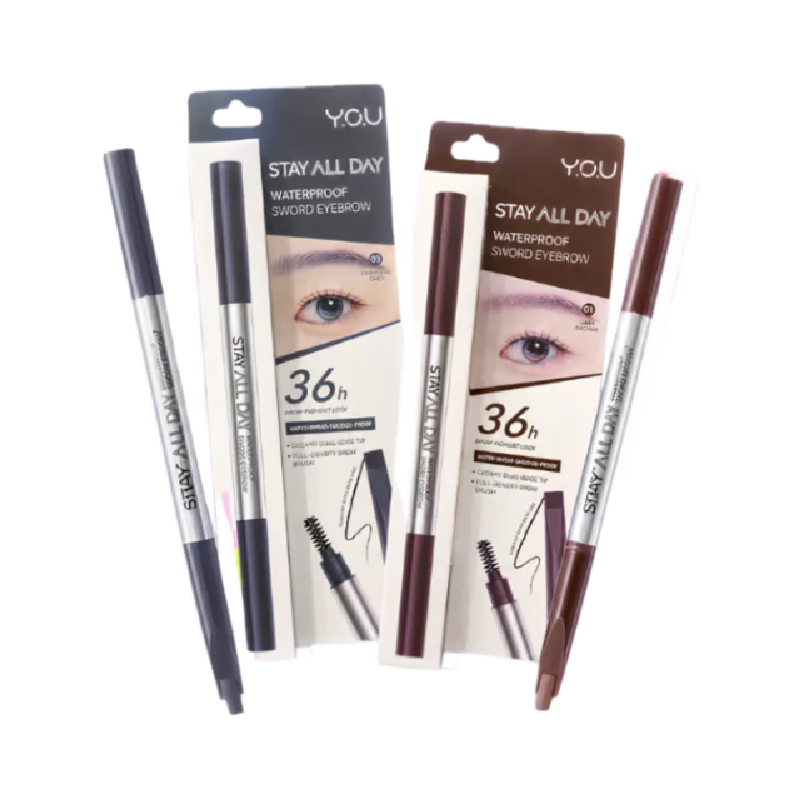 YOU Stay All Day Waterproof Sword Eyebrow 03 Charcoal Grey - 0.4g