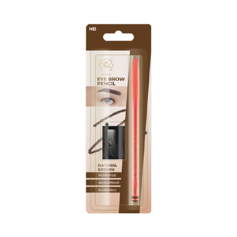 VIVA Queen Eyebrow Pencil With Spoolie Natural Brown - 1.3gr