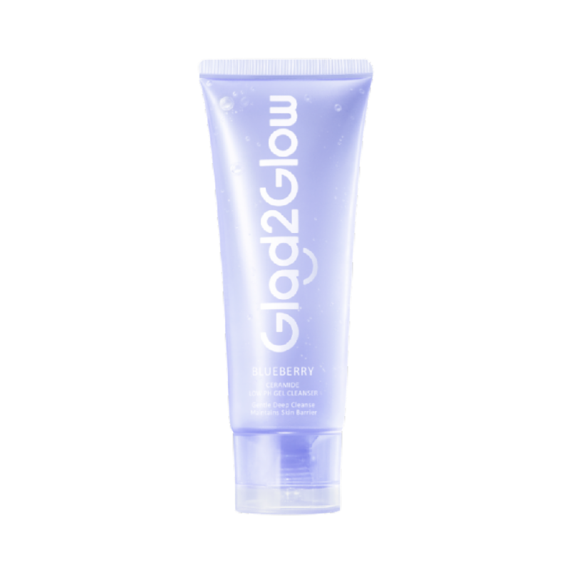 GLAD2GLOW Blueberry Ceramide Low PH Gel Cleanser - 150ml
