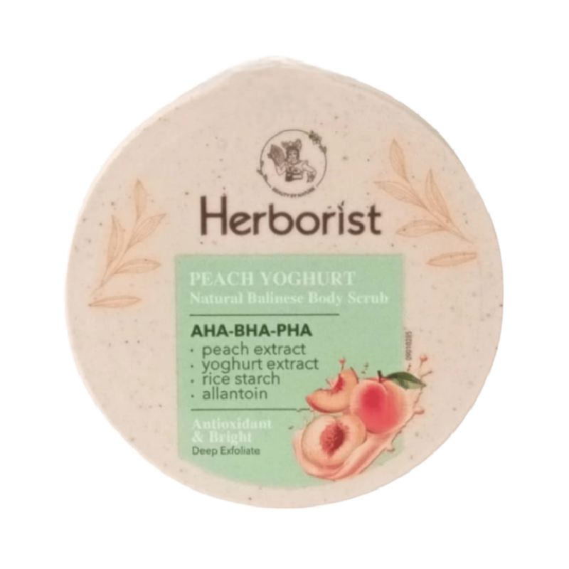 HERBORIST Natural Balinese Body Scrub Peach Yoghurt - 200gr