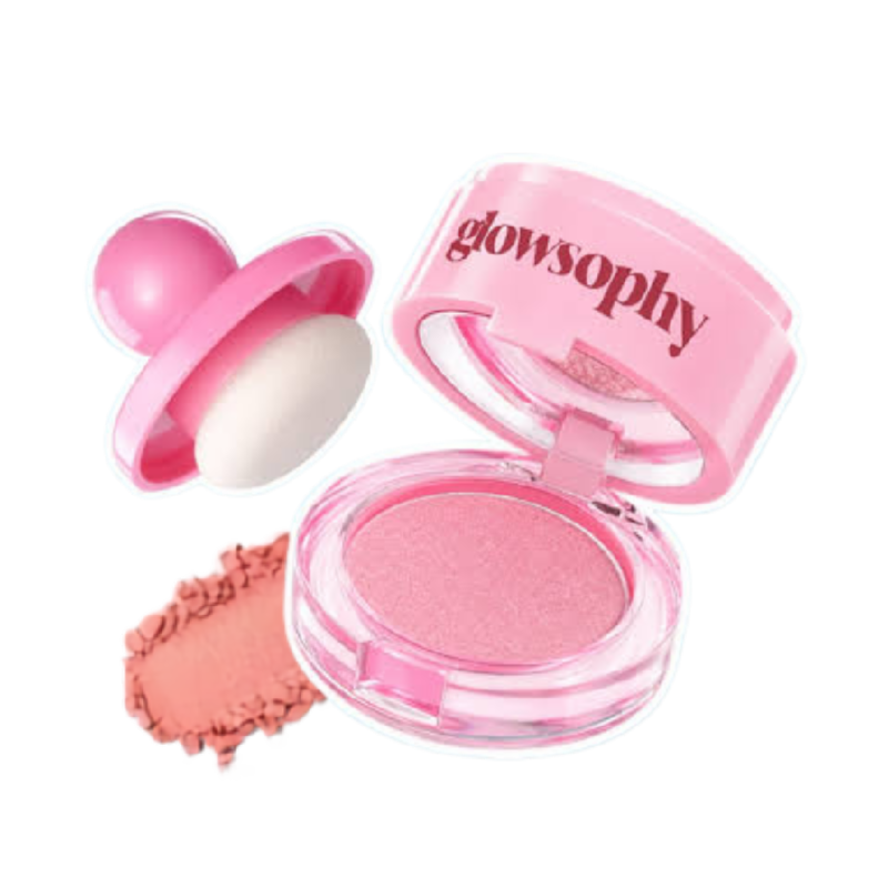 GLOWSOPHY Soft Flush Powder Blush 01 Peach Flush - 3gr