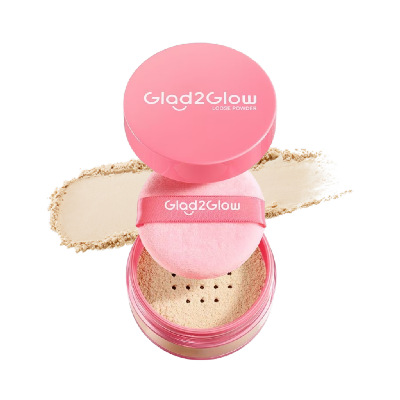 GLAD2GLOW Perfect Blur & Cover Loose Powder 03 Honey - 20gr
