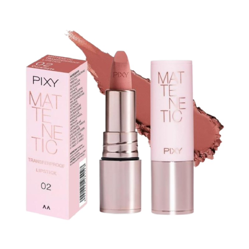 PIXY Matenetic Transferproof Lipstick 02 Coralbyte - 3gr