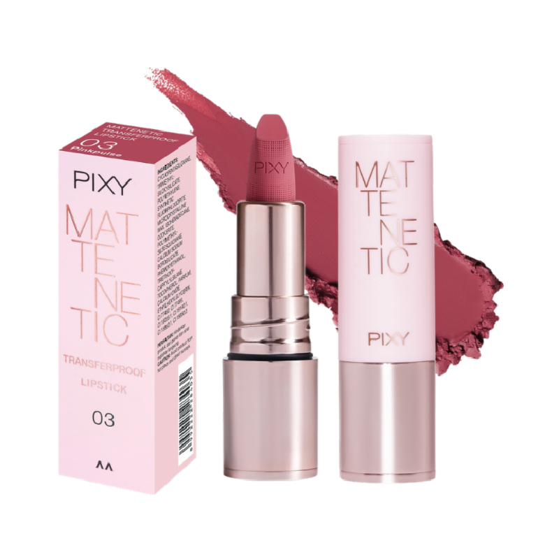 PIXY Matenetic Transferproof Lipstick 03 Pinkpulse - 3gr