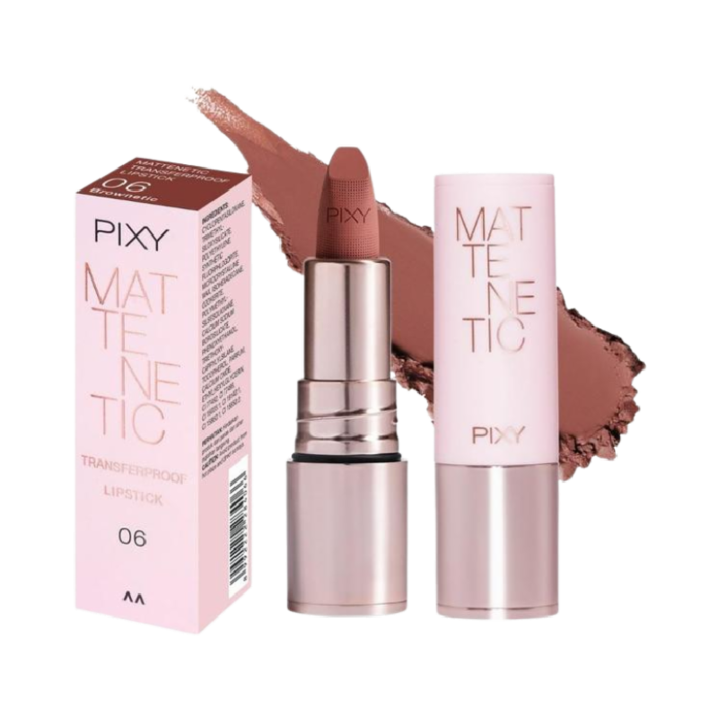 PIXY Matenetic Transferproof Lipstick 06 Brownetic - 3gr