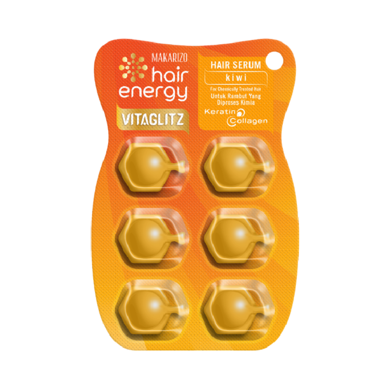 MAKARIZO Hair Energy Vitaglitz Serum Kiwi - 6x1ml
