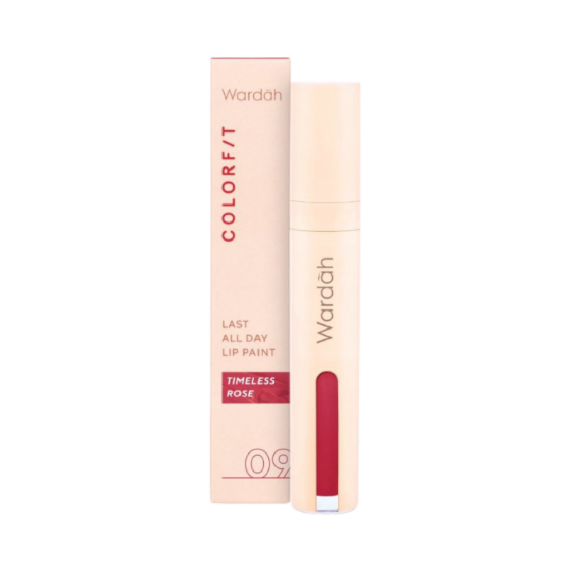 WARDAH Colorfit Last All Day Lip Paint 09 Timeless Rose - 4.2gr