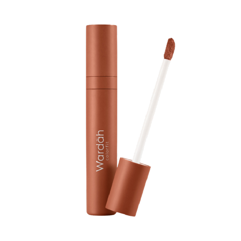 WARDAH Colorfit Velvet Matte Lip Mousse 14 Dainty Caramel - 4gr