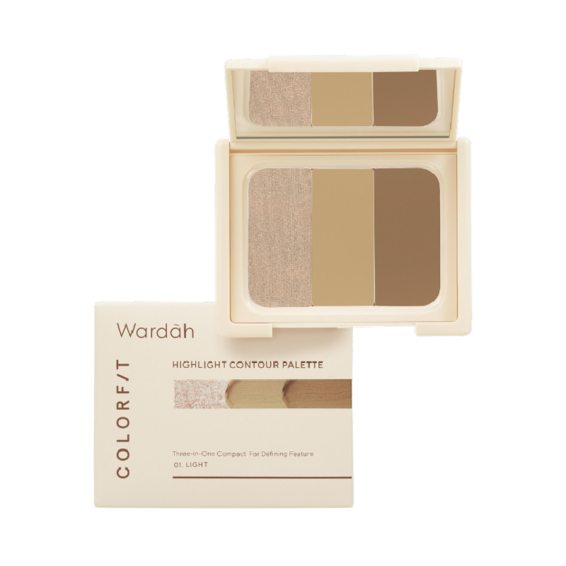 WARDAH Colorfit Hightlight Contour Pallete 01 Light - 9gr
