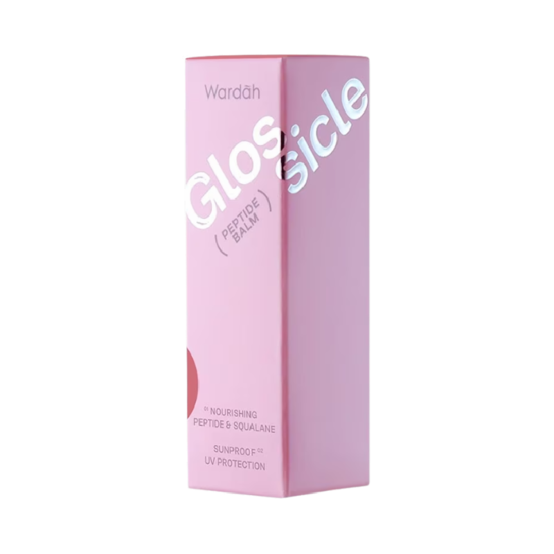 WARDAH Glossicle Peptide Balm 04 Pome Milkshake