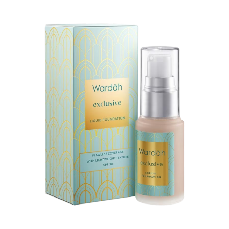 WARDAH Exclusive Liquid Foundation 03 Sandy Beige - 20ml