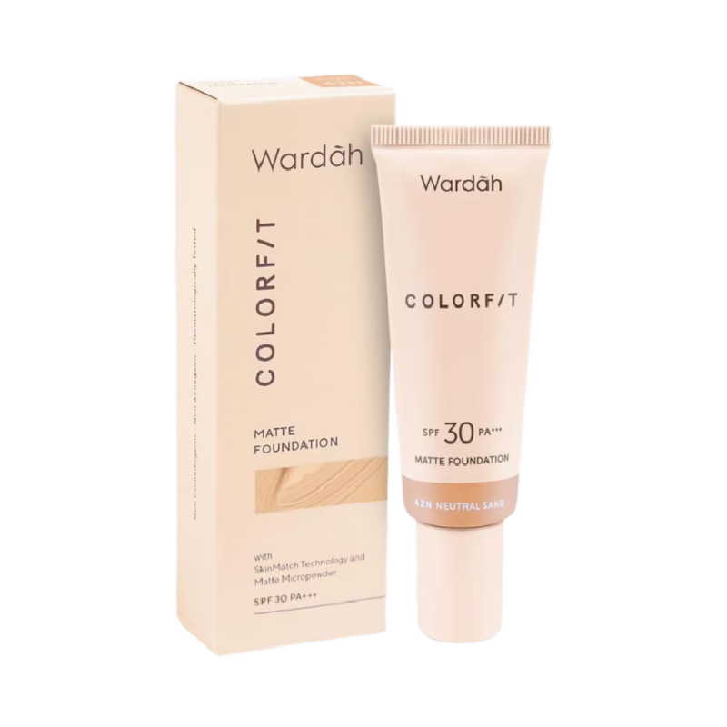 WARDAH Colorfit Matte Foundation 42N Neutural Sand - 25ml