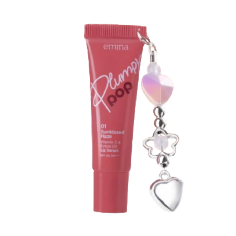 EMINA Plumpy Pop Lip Serum SPF 50 PA++++ 01 Sunkissed Haze - 7gr